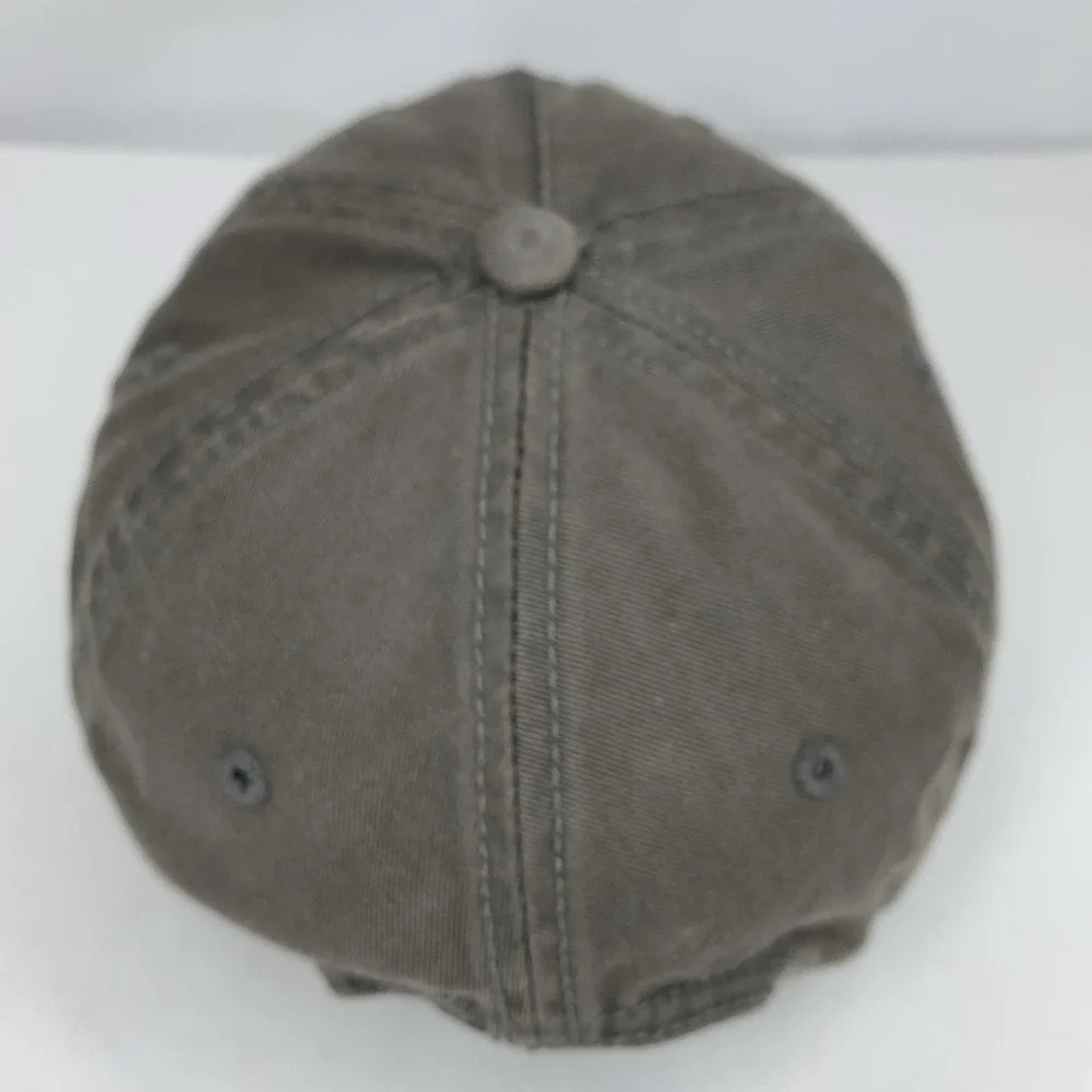 Red Star 46 Hat Women / Youth Gray Adjustable Snapback Baseball Cap DISCOLORED